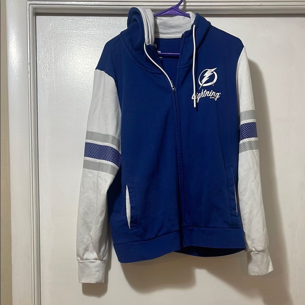 Blue and White  Tampa Bay  Lightning Hoodie 2Xl